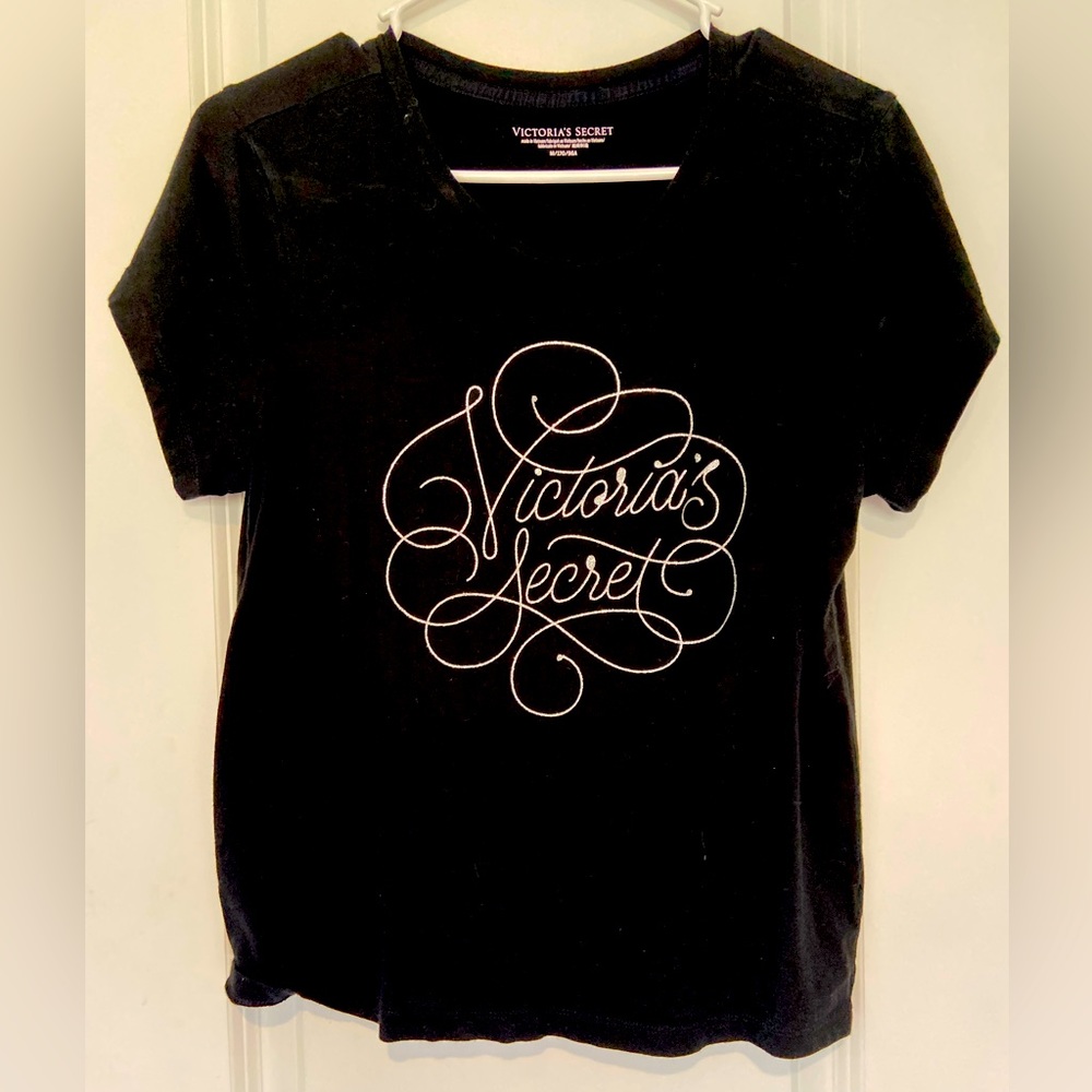 Victoria’s Secret Black Tee, Medium